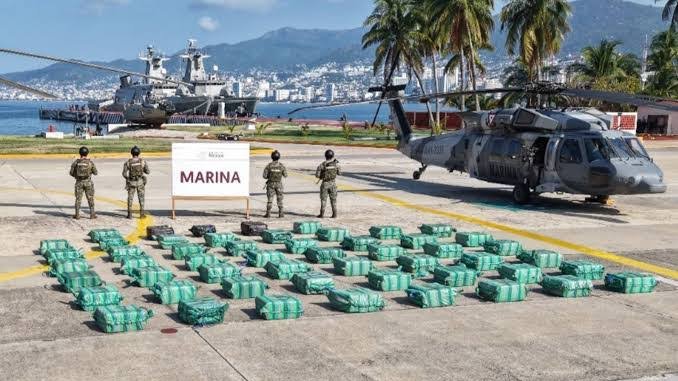Marina da golpe de 405 mdp: incauta 1.9 toneladas de cocaína en Guerrero